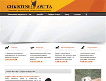 Tablet Screenshot of christinespitta.com